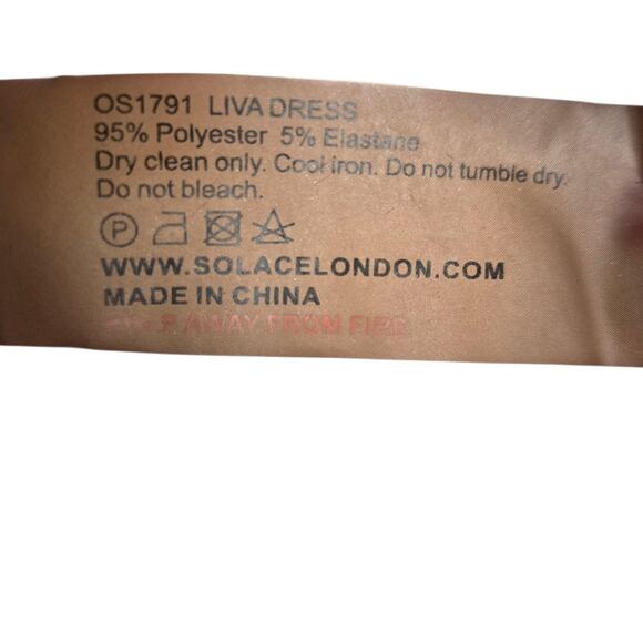 Solace London Liva Gown US 2 Black Asymmetric 1 Shoulder Timeless Evening Dress - Picture 5 of 13